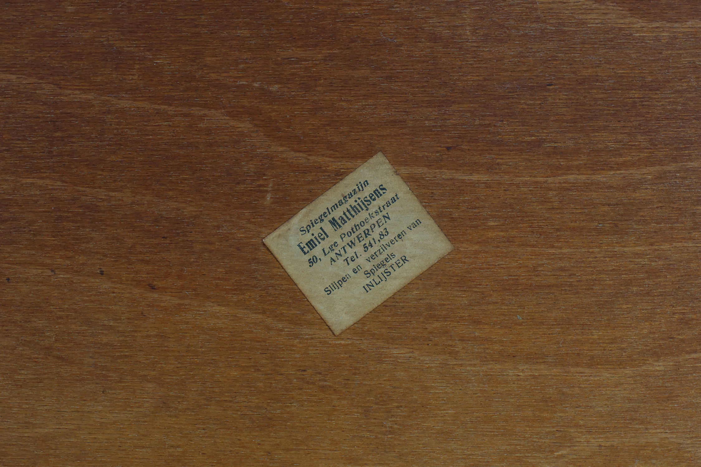 Art Deco Wall Mirror with Emiel Matthijssens Label, Belgium ca. 1920thumbnail